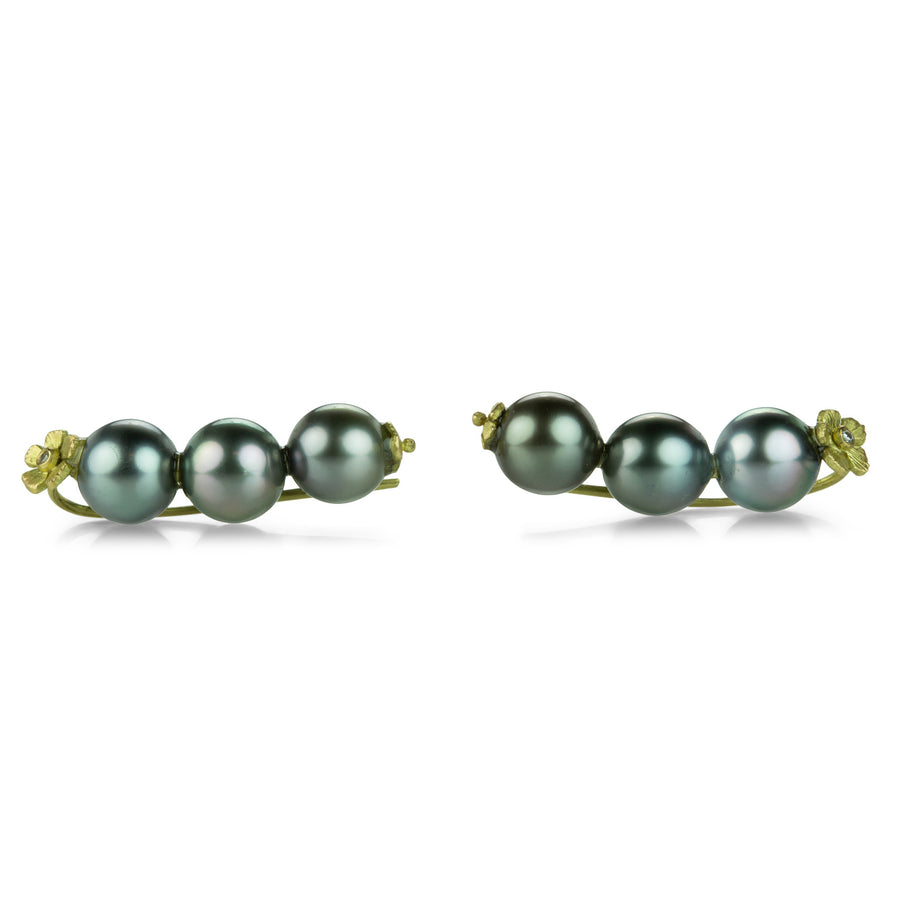 Lene Vibe Triple Tahitian Pearl Ear Climbers | Quadrum Gallery
