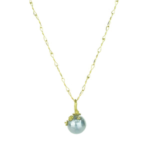 Lene Vibe Tahitian Pearl Pendant with Flowers (Pendant Only) | Quadrum Gallery