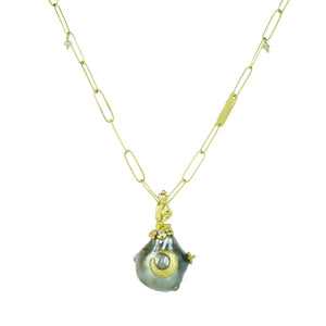 Lene Vibe Tahitian Pearl Pendant with Moon (Pendant Only) | Quadrum Gallery