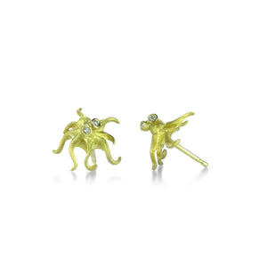 Lene Vibe 18k Octopus Studs | Quadrum Gallery