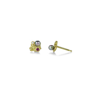 Lene Vibe Floral Pearl Studs | Quadrum Gallery