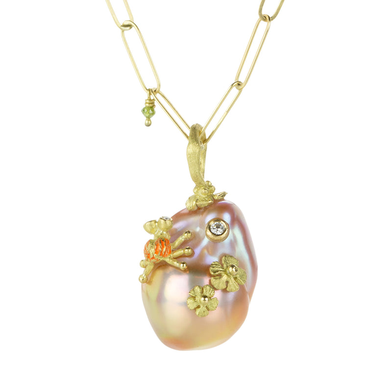 Lene Vibe Freshwater Pearl Pendant with Bug (Pendant Only) | Quadrum Gallery