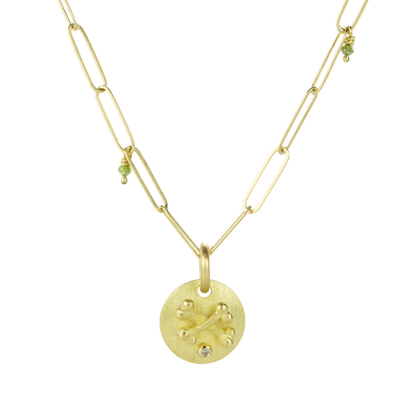 Lene Vibe Round Crossbones Pendant (Pendant Only) | Quadrum Gallery