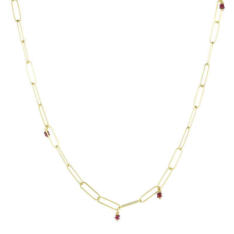 Lene Vibe Popsicle Chain with Ruby Beads | Quadrum Gallery