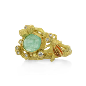 Lene Vibe Paraiba Tourmaline Whimsical Garden Ring | Quadrum Gallery