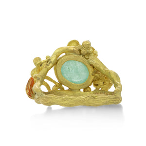 Lene Vibe Paraiba Tourmaline Whimsical Garden Ring | Quadrum Gallery
