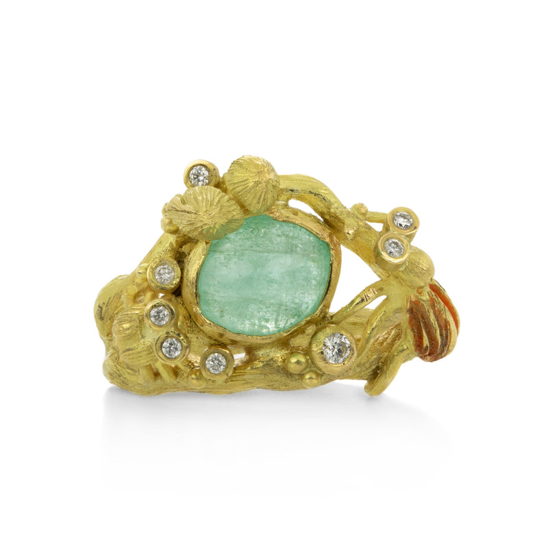 Lene Vibe Paraiba Tourmaline Whimsical Garden Ring | Quadrum Gallery