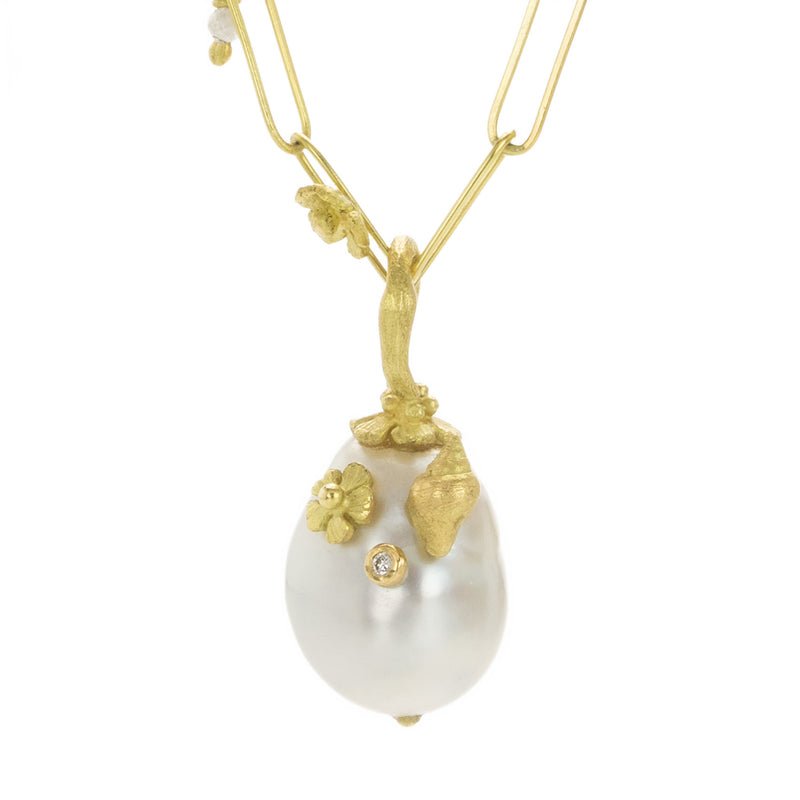 Lene Vibe Tahitian Pearl with Shell & Flower (Pendant Only) | Quadrum Gallery