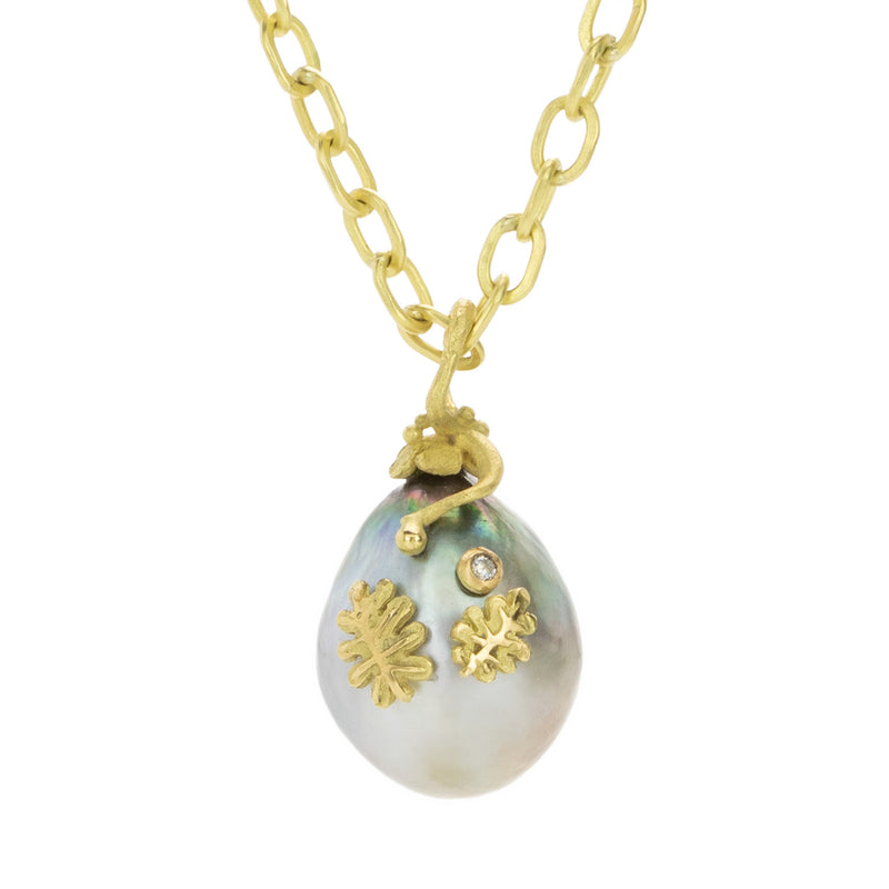 Lene Vibe Tahitian Pearl with Leaves (Pendant Only) | Quadrum Gallery