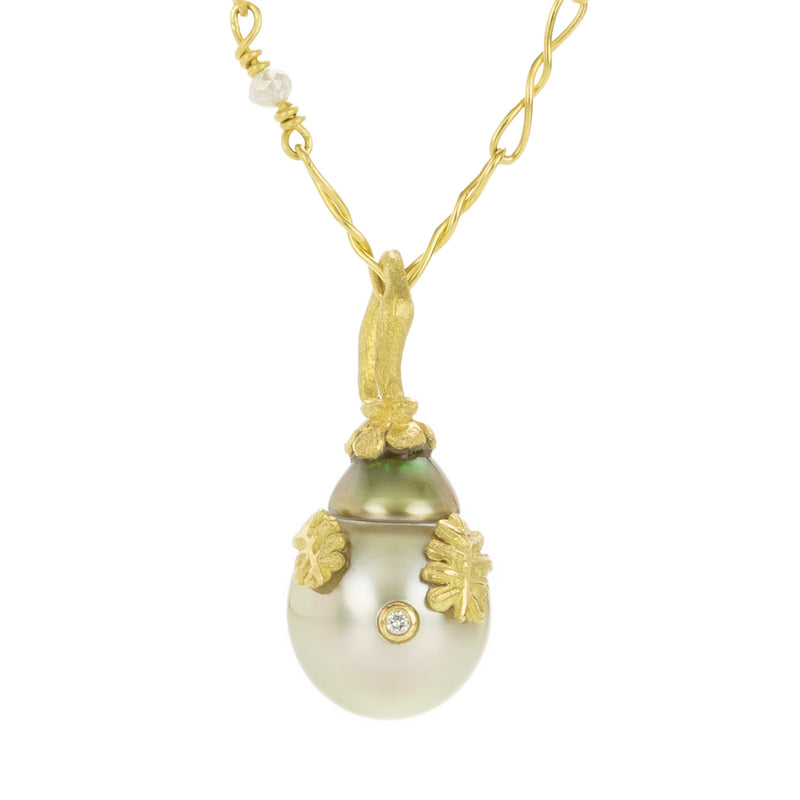 Lene Vibe Tahitian Pearl with 18k Leaves (Pendant Only) | Quadrum Gallery