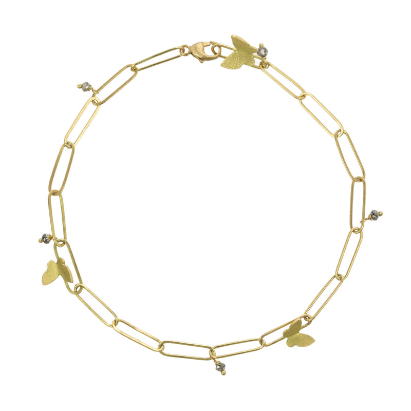 Lene Vibe Butterfly and Diamond Popsicle Bracelet | Quadrum Gallery