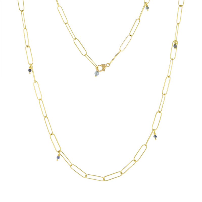 Lene Vibe 18k Popsicle Chain with Blue Sapphires | Quadrum Gallery