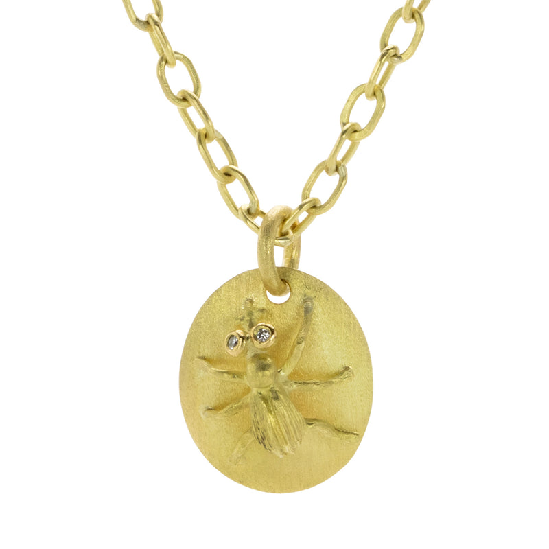 Lene Vibe 18k Bug Pendant with Diamond Eyes (Pendant Only) | Quadrum Gallery