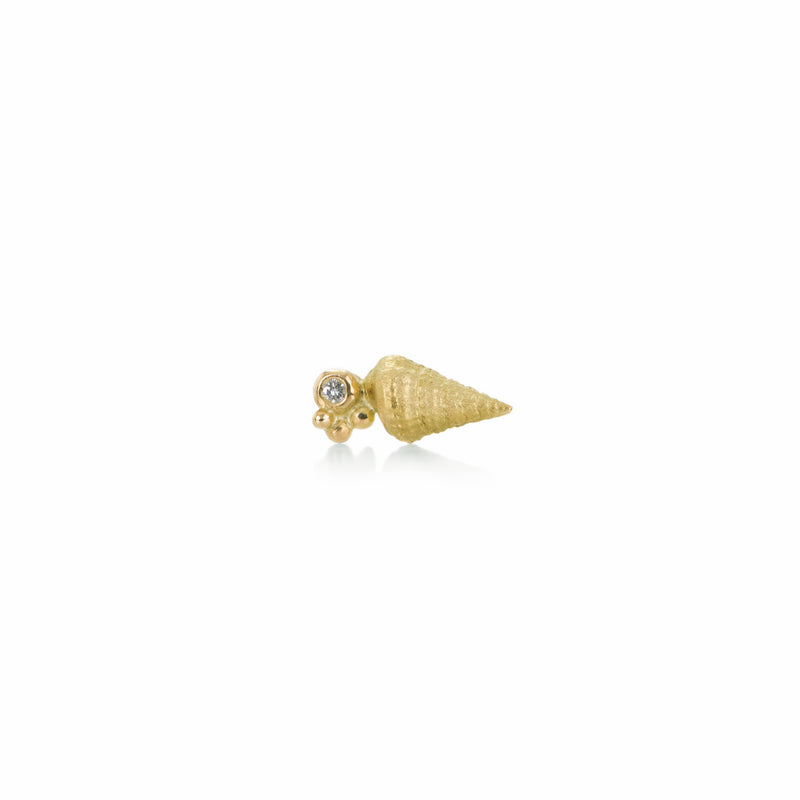 Lene Vibe Diamond and Shell Stud | Quadrum Gallery