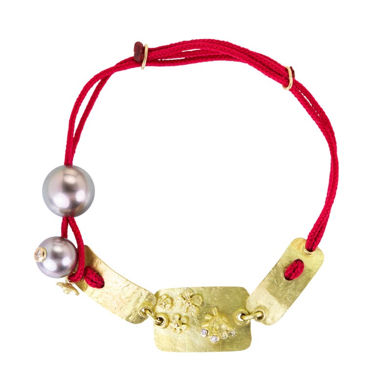 Lene Vibe Critter with Flowers Cord Bracelet | Quadrum Gallery
