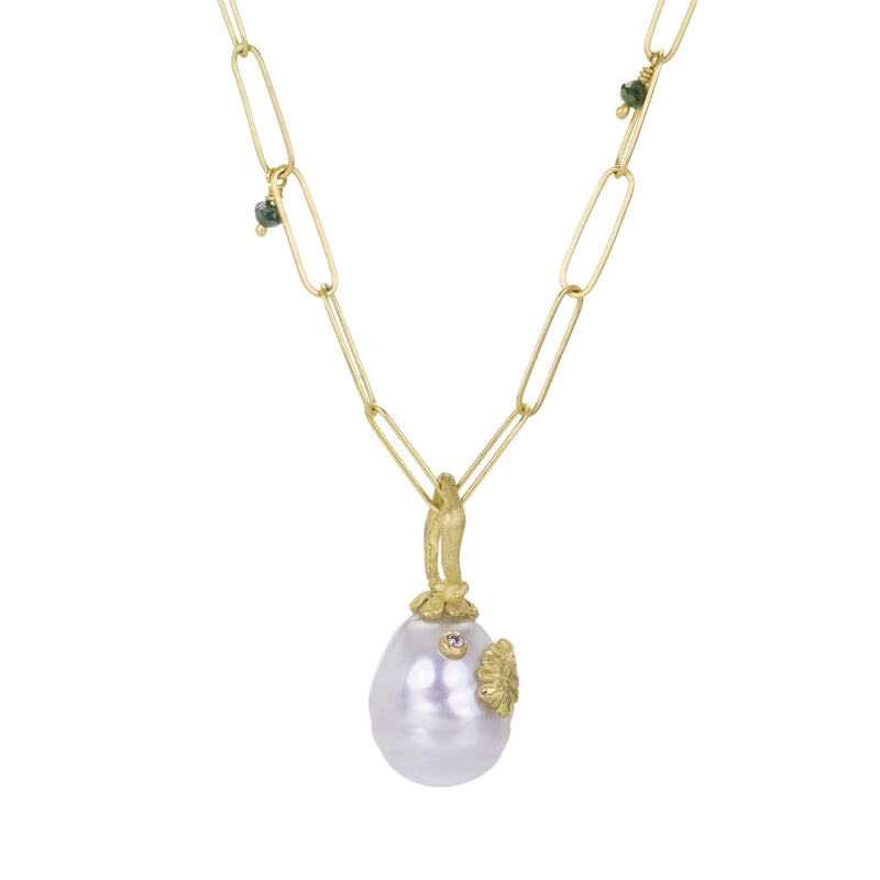 Lene Vibe South Sea Pearl Pendant with Leaf (Pendant Only) | Quadrum Gallery