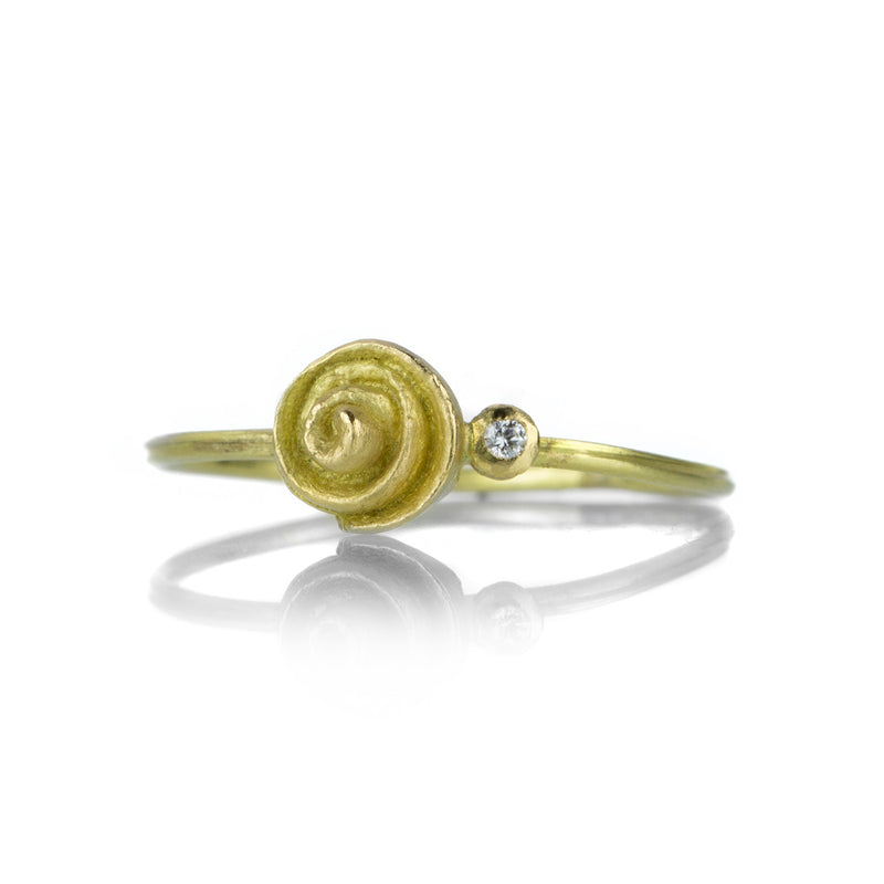 Lene Vibe Swirl Ring with Diamond | Quadrum Gallery
