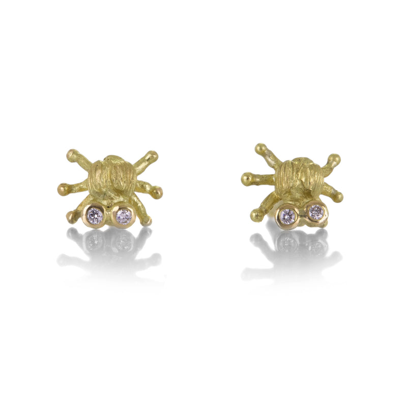 Lene Vibe 18k Critter Studs with Diamond Eyes  | Quadrum Gallery