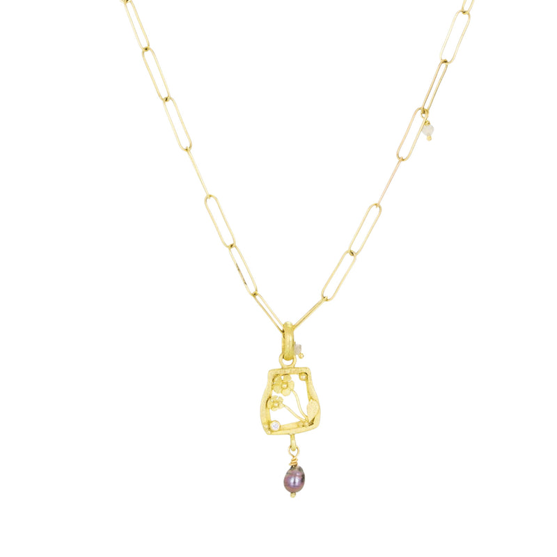 Lene Vibe Flower Pendant with Keshi Drop (Pendant Only) | Quadrum Gallery
