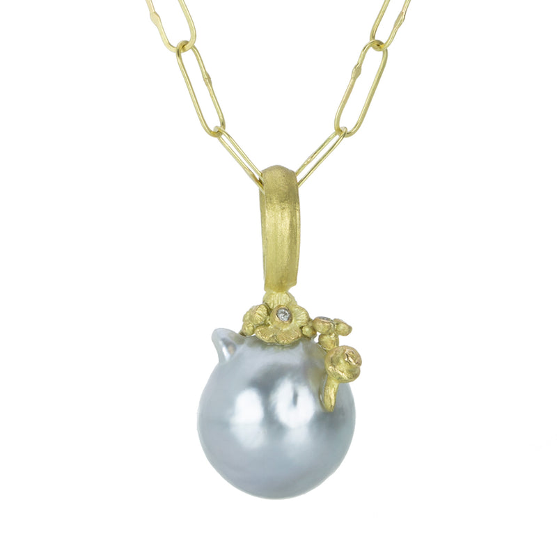 Lene Vibe 18k Floral South Sea Pearl Pendant (Pendant Only) | Quadrum Gallery