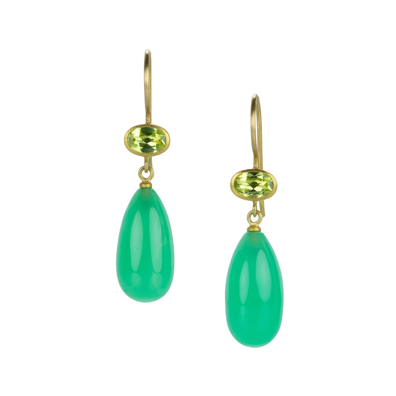 Mallary Marks Chrysoberyl and Chrysoprase Apple & Eve Earrings | Quadrum Gallery