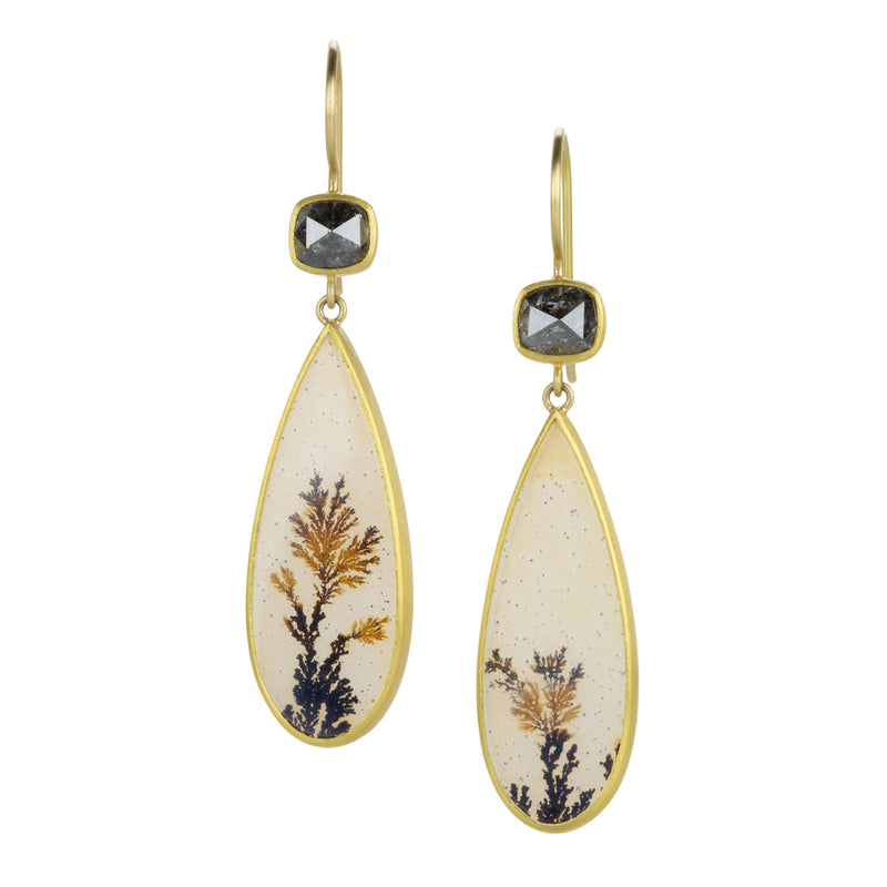 Mallary Marks Diamond and Dendrite Bon Bon Earrings | Quadrum Gallery