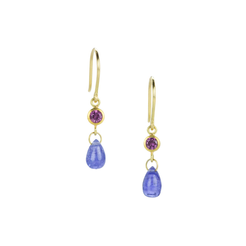 Mallary Marks Sapphire and Tanzanite Apple & Eve Earrings | Quadrum Gallery