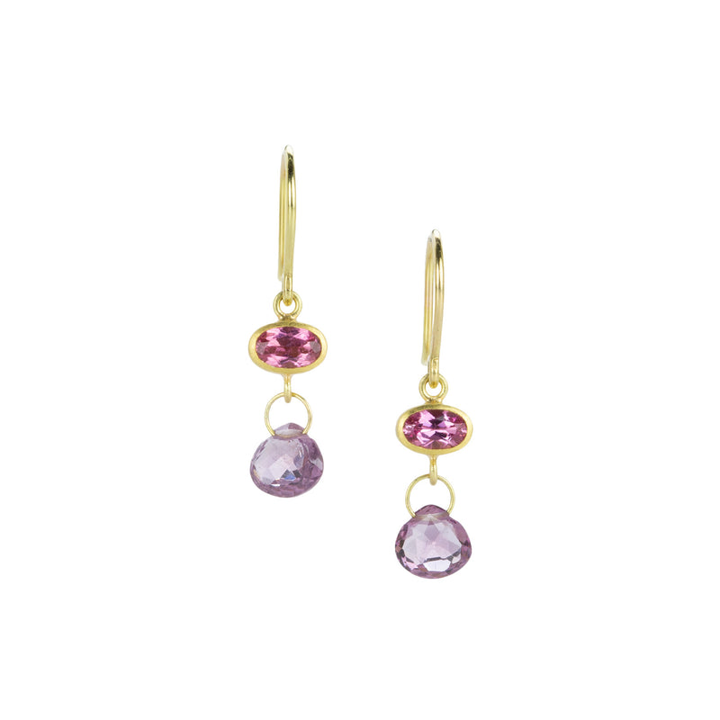 Mallary Marks Tourmaline and Garnet Apple & Eve Earrings | Quadrum Gallery