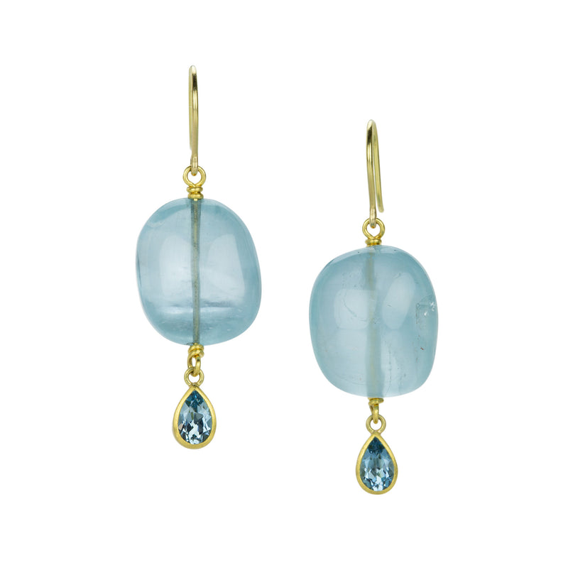 Mallary Marks Aquamarine Nugget Bead Earrings | Quadrum Gallery