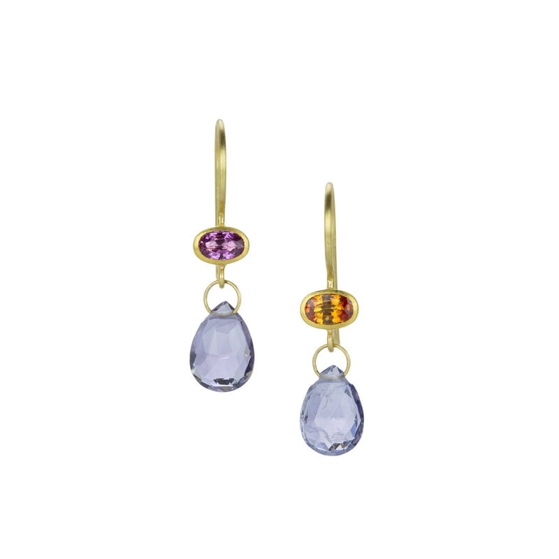 Mallary Marks Multicolored Sapphire Apple & Eve Earrings | Quadrum Gallery