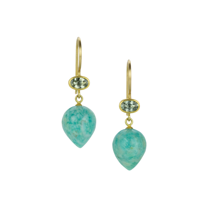 Mallary Marks  Sapphire and Amazonite Apple & Eve Earrings | Quadrum Gallery