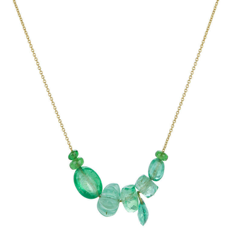 Mallary Marks Emerald Mini Collage Necklace | Quadrum Gallery