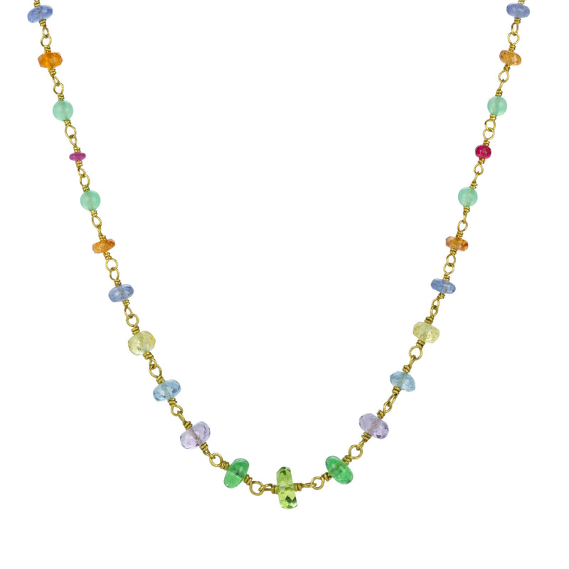 Mallary Marks  Multicolored Gemstone Spun Sugar Necklace | Quadrum Gallery