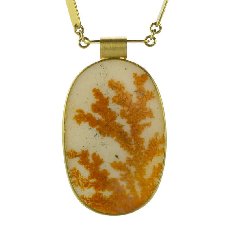 Mallary Marks Dendritic Agate Bamboo Necklace | Quadrum Gallery