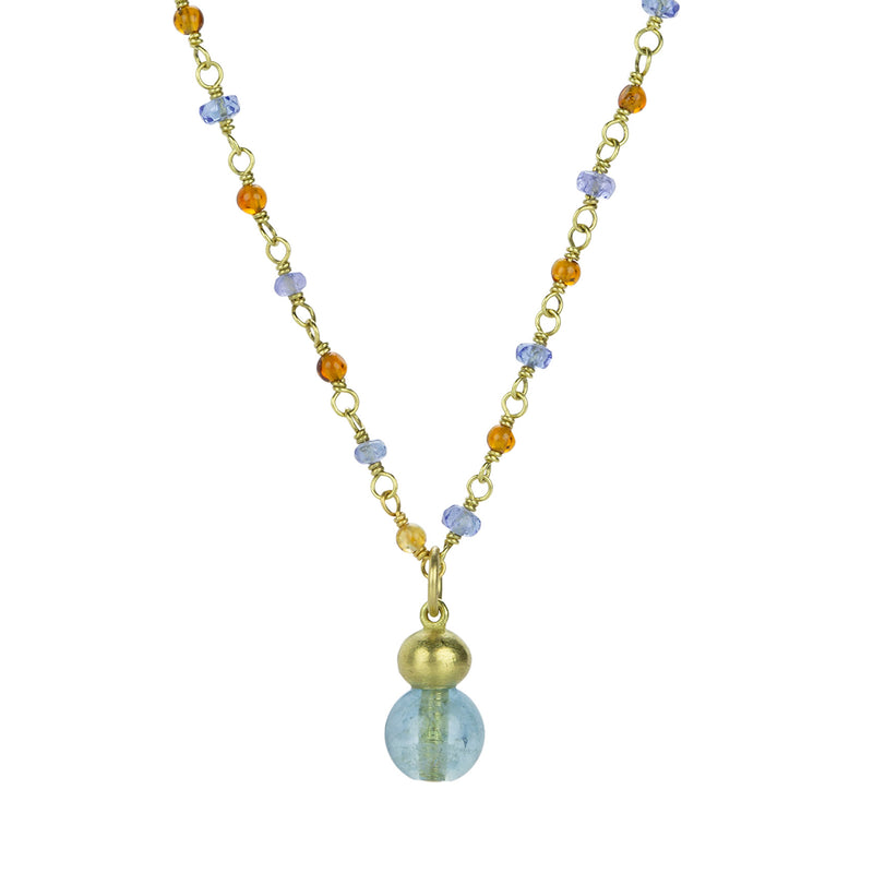 Mallary Marks Multicolored Spun Sugar Necklace with Buoy Pendant | Quadrum Gallery