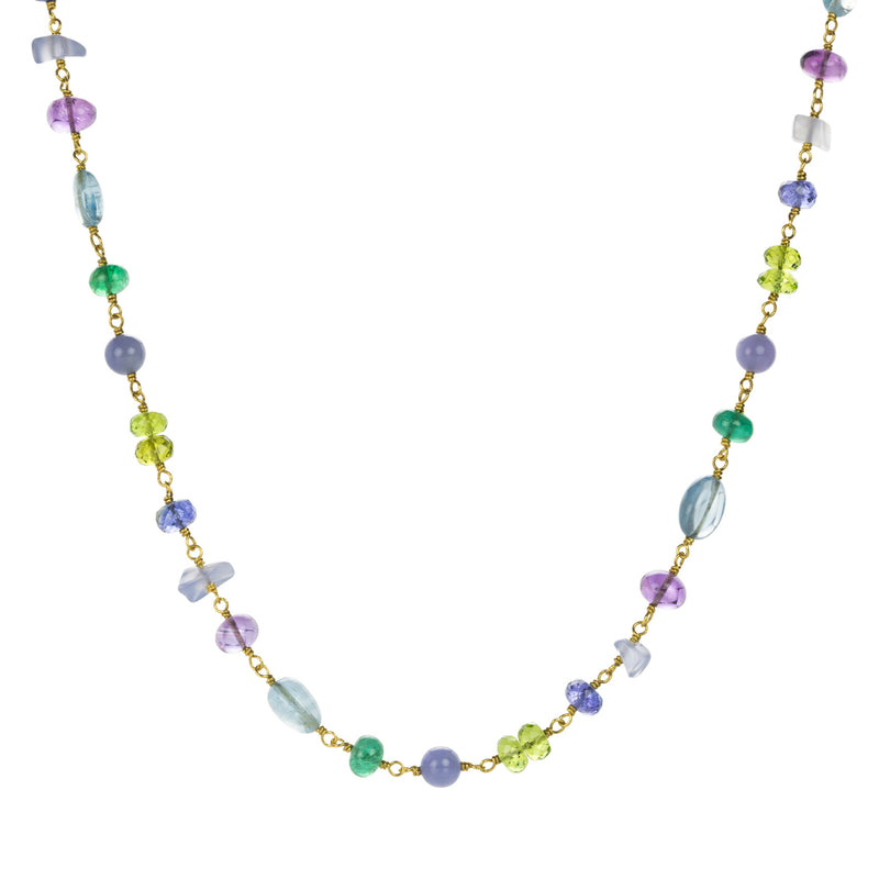 Mallary Marks Purple, Blue, and Green Spun Sugar Necklace | Quadrum Gallery