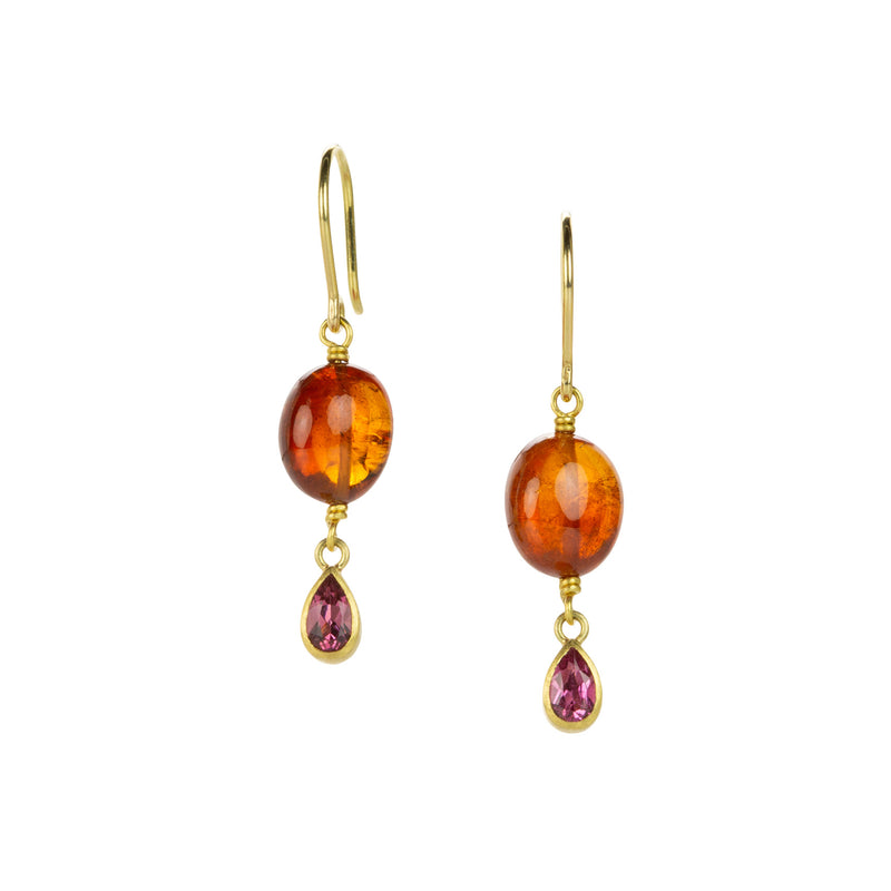 Mallary Marks Pink Tourmaline and Garnet Drop Earrings | Quadrum Gallery