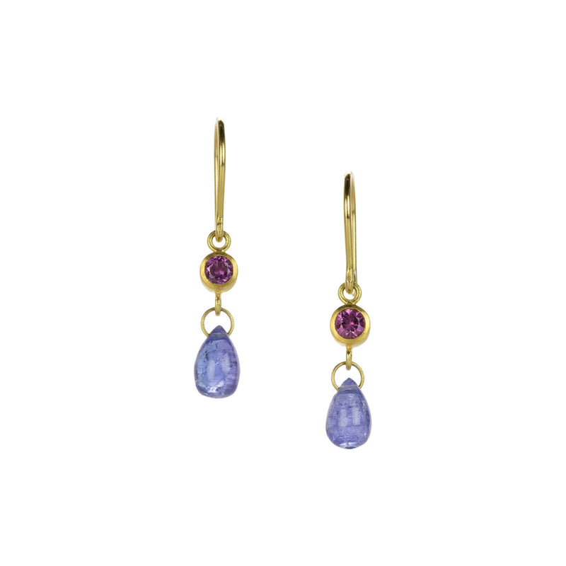 Mallary Marks Tanzanite and Sapphire Apple & Eve Earrings | Quadrum Gallery