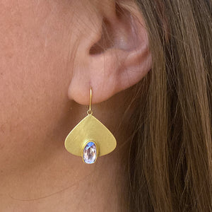 Mallary Marks Freeform Rose Cut Sapphire Petal Earrings | Quadrum Gallery