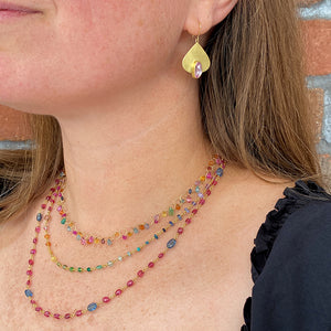 Mallary Marks Freeform Rose Cut Sapphire Petal Earrings | Quadrum Gallery