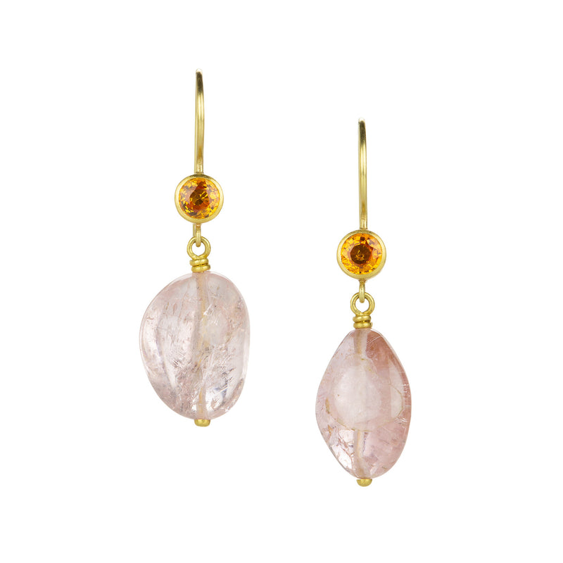 Mallary Marks Orange Sapphire & Tourmaline Apple & Eve Earrings | Quadrum Gallery