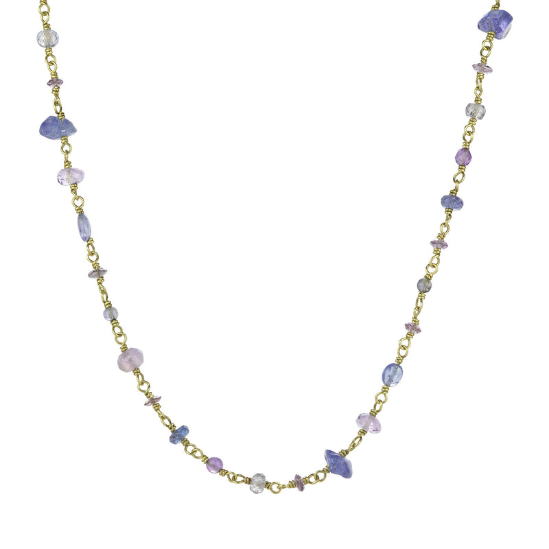 Mallary Marks Purple and Blue Spun Sugar Necklace | Quadrum Gallery