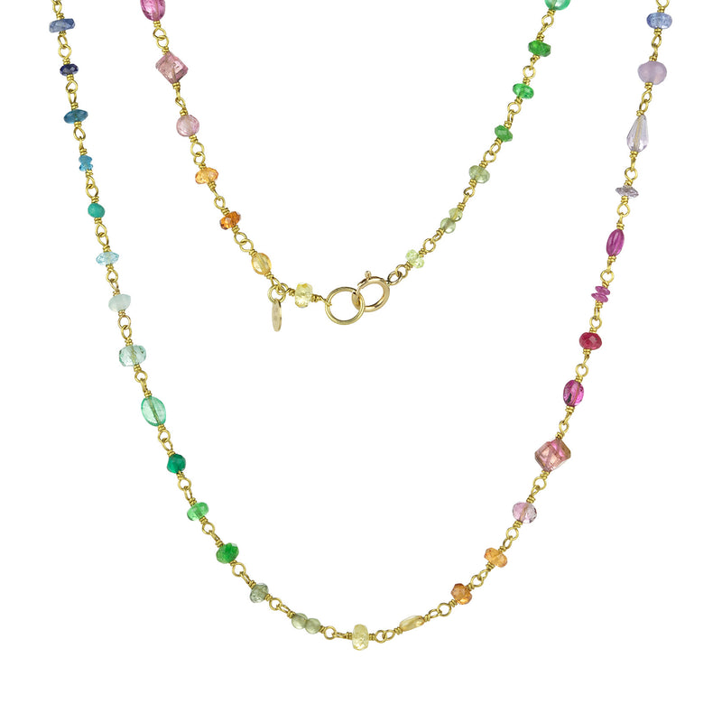 Mallary Marks Rainbow Multistone Spun Sugar Necklace | Quadrum Gallery