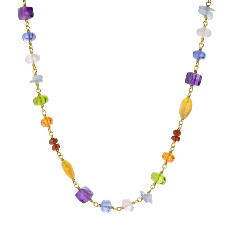 Mallary Marks Multicolored Gemstone Spun Sugar Necklace | Quadrum Gallery