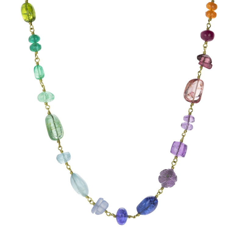 Mallary Marks Bright Rainbow Spun Sugar Necklace | Quadrum Gallery