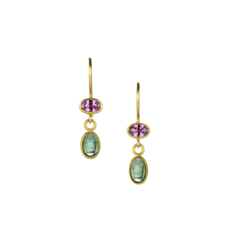 Mallary Marks Sapphire and Tourmaline Bon Bon Earrings | Quadrum Gallery