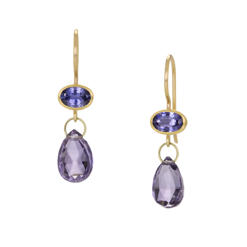 Mallary Marks Purple Sapphire and Iolite Apple & Eve Earrings | Quadrum Gallery