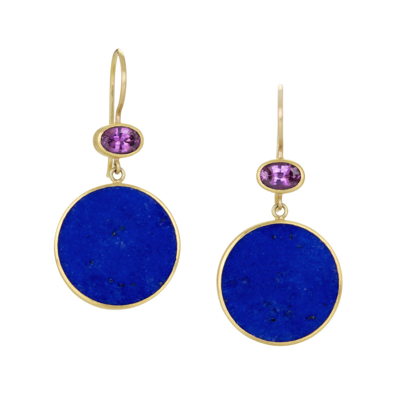 Mallary Marks Purple Sapphire and Lapis Bon Bon Earrings | Quadrum Gallery