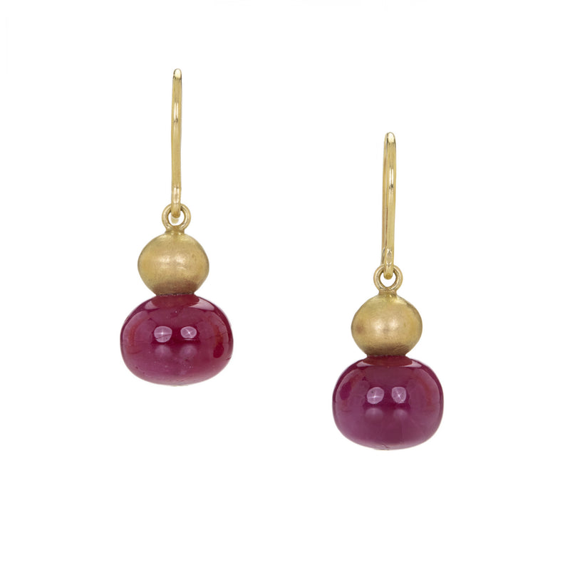 Mallary Marks 18k Ruby Buoy Earrings | Quadrum Gallery