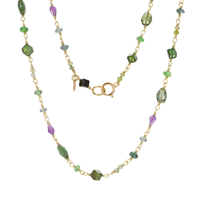 Mallary Marks Purple & Green Spun Sugar Necklace | Quadrum Gallery